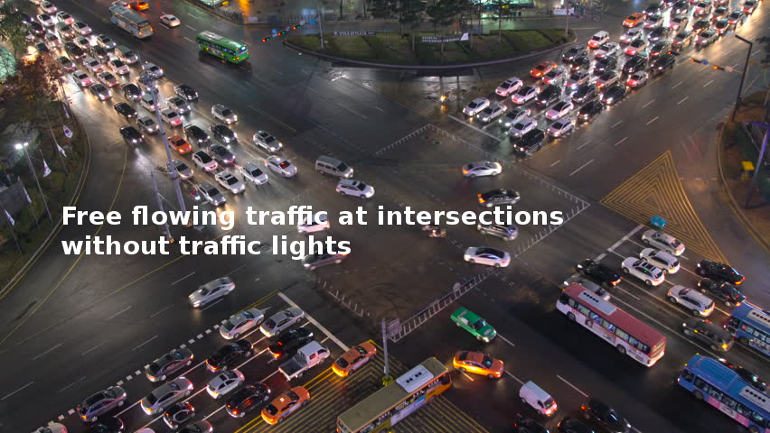 free flowing traffic a tintersections