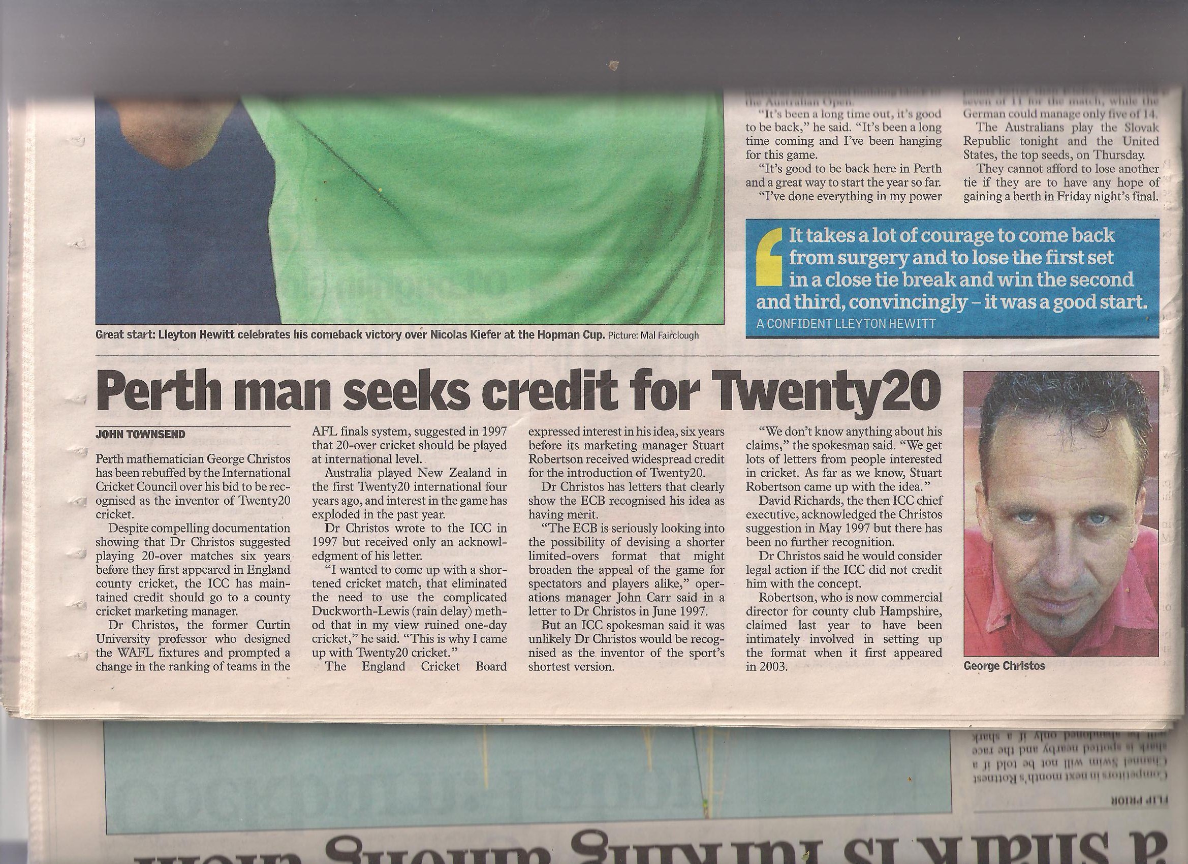 WA News article 2009