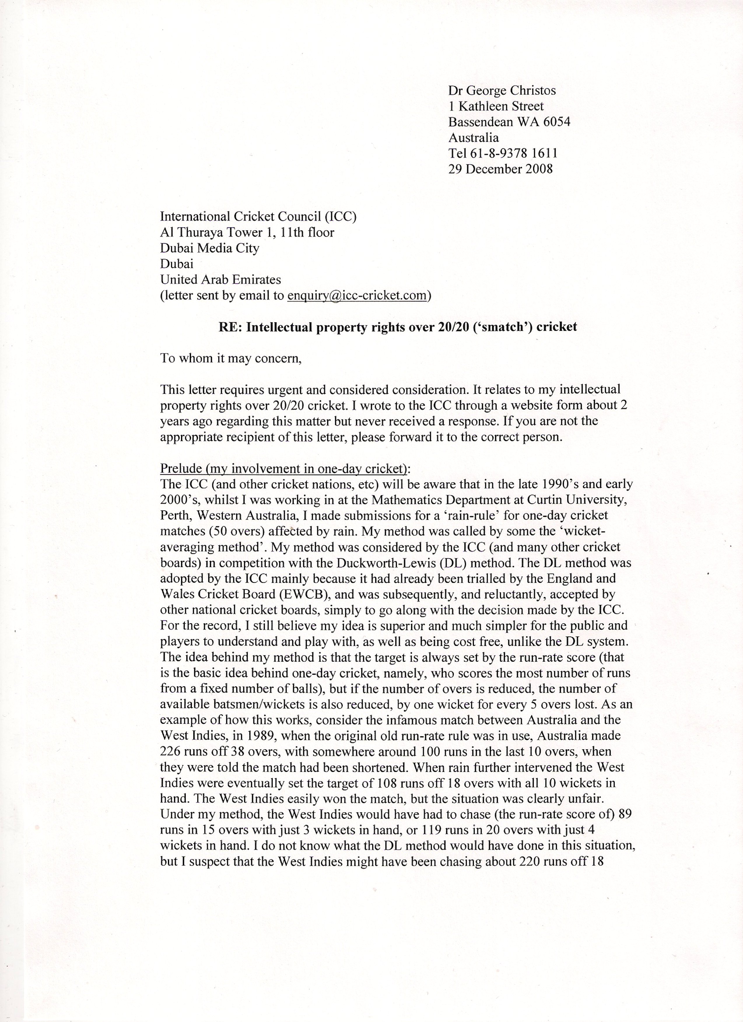 letter dr christos to ICC 2008, page 1