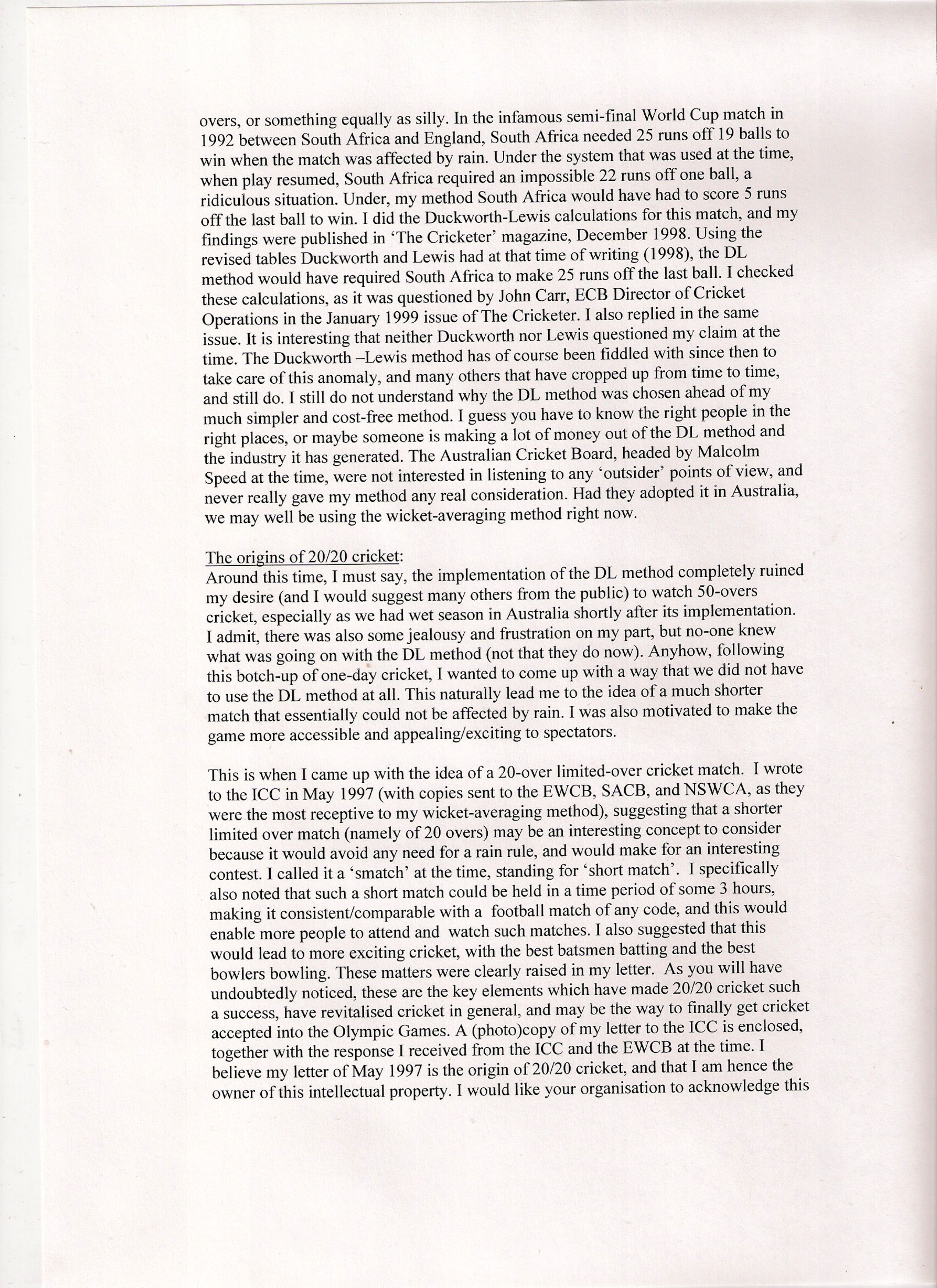 letter Dr Christos to ICC, 2008, page 2 0f 3